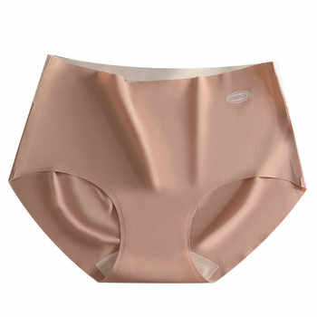 Ice silk underwear american-style traceless breast fufu briefs