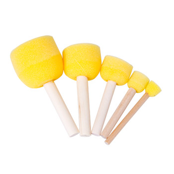 Fun pottery wooden sponge stick absorbs water and removes dust
