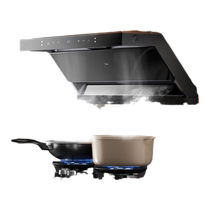 Midea high temperature steam range hood 24 cubic meters high suction top side wave intelligent control AK5PLUS set