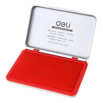 Deli ink pad red red ink pad water-based ink