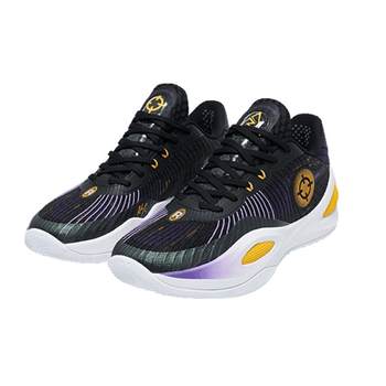 AR1丨ທີ່ຖືກຕ້ອງ Reeves Generation Purple Gold Basketball Shoes Low-top Casual Shoes Men's Professional Practical Cushioning Sports Shoes