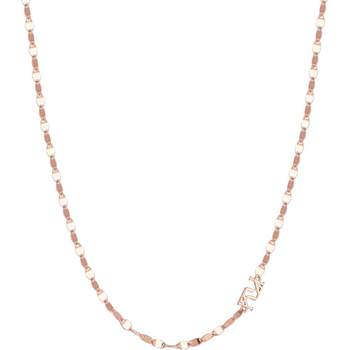 Kklue 18k gold necklace water ripple chain plain chain