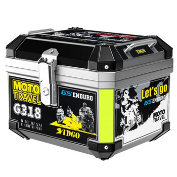 Tdgo motorcycle trunk large capacity 57l