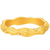 Honey Gold Jewelry Gold Ring Pure Gold Ancient Method Collection Series Star Flower in the Waves HGH1758