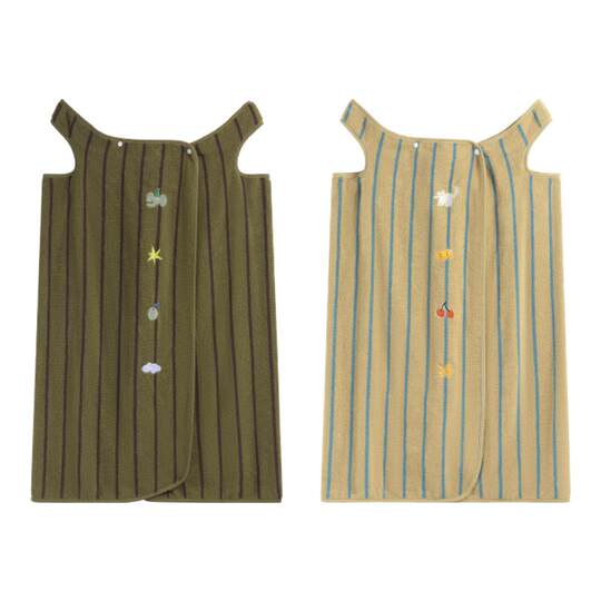 三利7A抗菌纯棉浴裙2025新款薄款全棉女大人浴巾浴袍可穿式速干