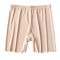 Summer thin anti-exposure shorts ice silk leggings for women fat mm insurance skirt pants non-curling large size safety pants