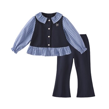 Girls suits 2026 summer children's summer clothes sweet big children's clothes baby two-piece set for women