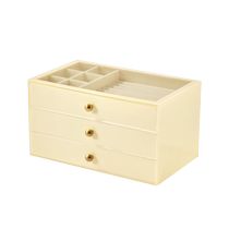 Acrylic jewelry storage box large capacity cream style 2024 new necklace hand jewelry jewelry box storage box