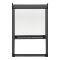 Invisible screen window upper and lower telescopic push-pull-free inner open casement window roller shutter Anti-mosquito window sand window mesh self-loading