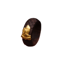 고대 금 액세서리 천연 agarwood with vin ears baby buddha 손자 수부 만트라 달리기 반지 문화 액세서리