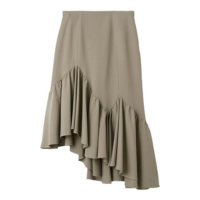 LilyBrown long irregular sweet fishtail skirt