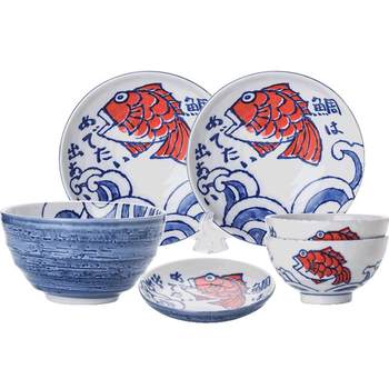 Taoquju japanese tableware ceramic fish bowl