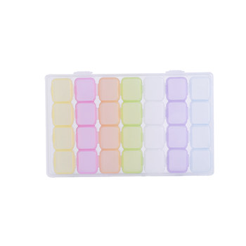 Transparent dustproof jewelry storage box single-layer earrings necklace internet celebrity finishing box portable large-capacity jewelry box
