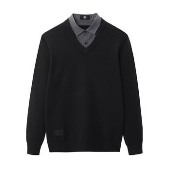 Heilan house fake two-piece sweater Heilan house fake two-piece sweater