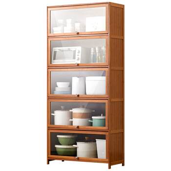 Floor-standing storage cabinets kitchen supplies wood