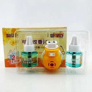 调皮宝电热蚊香液无味3瓶补充液2瓶加热器驱蚊液体家庭用插电蚊香