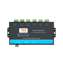Active polling communication isolation serial port server 6-channel RS485 to Ethernet module Modbus gateway MQTT serial port to network port HTTP industrial grade JSON management machine timing