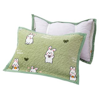 加厚牛奶绒枕巾一对装高颜值加大绑带式防滑枕头巾单人成人可爱