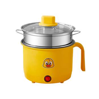1-2 people use multi-functional small electric hot pot to steam and cook in one dormitory single mini small power electric cooker not sticky