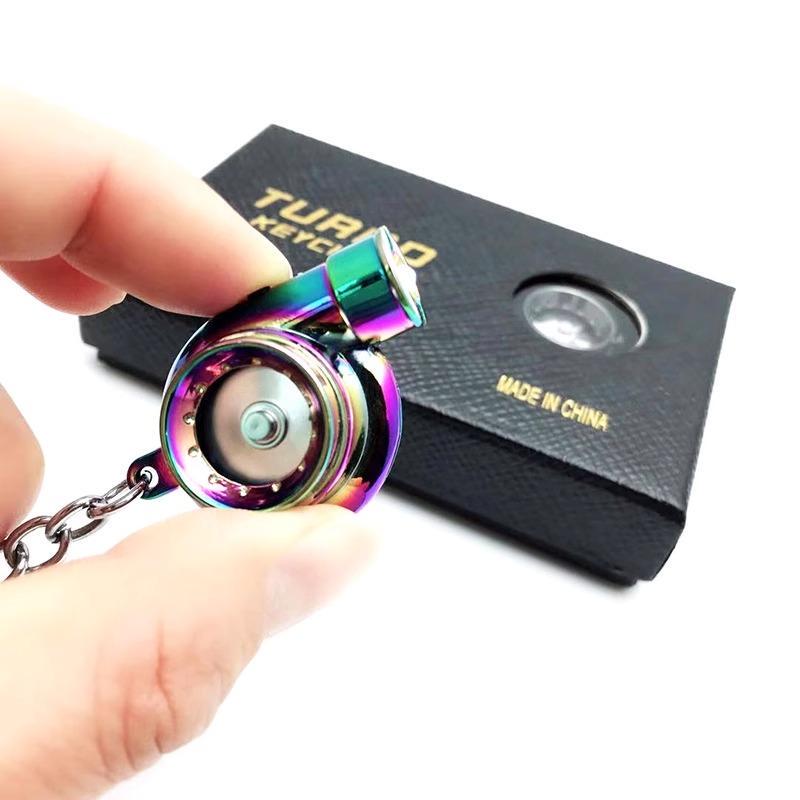 Turbocharger Keychain with Led Light, Electric Sound, Modified Car Pendant, Decoration, Gift for Men Turbocharger Keychain with Led Light, Electric Sound, Modified Car Pendant, Decoration, Gift for Men