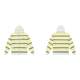 MEDM25SS Colored Striped Hooded Sweater Cardigan
