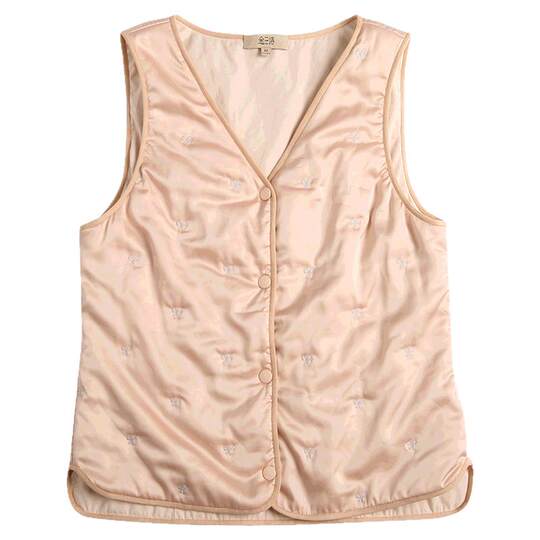 Chaleco de algodón térmico fino y sin rastro de seda Jinsanta