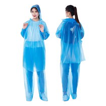 一次性雨衣雨裤加厚全身防护分体式漂流专用雨衣男女成人旅游雨衣