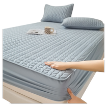Pure cotton 100 fitted sheet single piece 2024 new cotton quilted bed cover all-inclusive bed sheet bed cover mattress cover protective cover