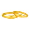 Ping jewelry gold arc secret pure gold couple rings ancient gold couple rings new product high