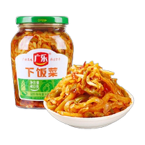 Guangle red oil with rice 400g*2 bottles assorted savory vegetables mustard shreds radish bamboo shoots ready-to-eat sauce pickles Sichuan