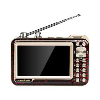 Portable movie machine for the elderly that automatically plays when it is turned on