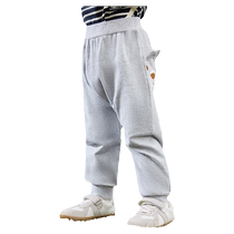 Jingqi baby big pp pants high waist belly pants spring and autumn boys and girls butt pants childrens sports pants baby pants spring