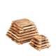 High temperature resistant charcoal stove thickened iron plate solid wood placemat