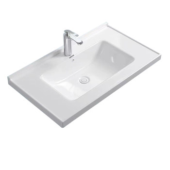 Wrigley bathroom cabinet ceramic integrated basin bathroom wash basin household wash basin semi-embedded taichung cabinet basin