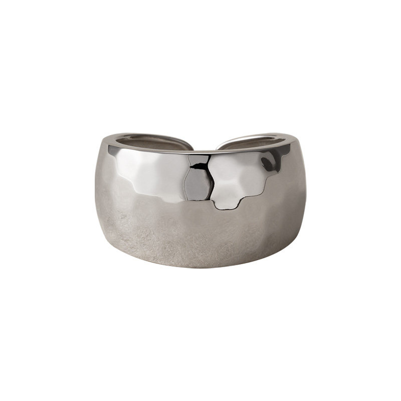 Plain picture female minimalist temperament wide version ring personalized ring
