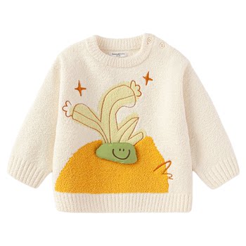 Balabala children's pullover sweater versatile knitted sweater