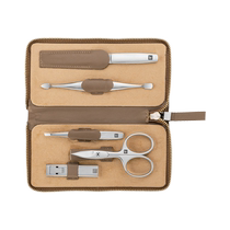 German Zwilling nail clipper set nail scissors imported ultra-thin nail clippers tweezers manicure tools 5-piece set