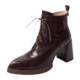 2024 new autumn and winter retro thick heel Martin boots
