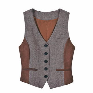 Vest 2021 new women's spring and autumn British retro college style original slim suit suit vest for women