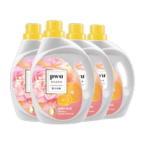 pwu fragrance laundry detergent deep cleansing powerful decontamination long-lasting fragrance clean and soft care home pack 2 8kg*4