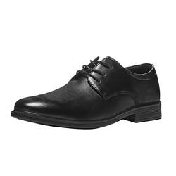 Back force leather shoes men's summer new British soft bottom black shoes best man groom business casual men's leather shoes