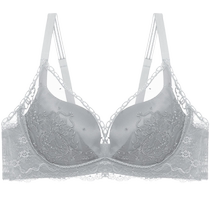 Admiration Underwear Womens Red Mulberry Silk Wire-Free Medium Thick Hidden Hole Bra AM175511