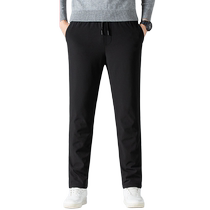 Hengyuanxiang down pants mens trousers autumn and winter plus velvet to keep warm and cold-proof white duck down cotton trousers winter casual trousers