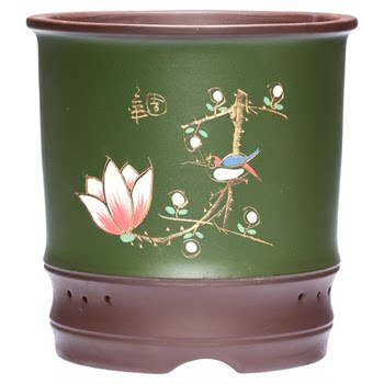 Purple sand orchid flower pot, special flower pot for clivia