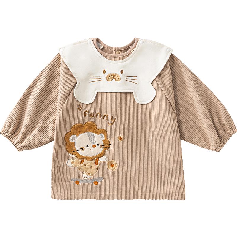 Bates waterproof corduroy blouse eating bib