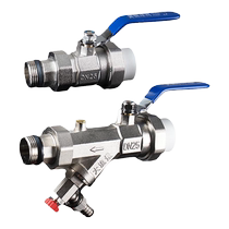 Floor heating valve straight inlet and return water filter sleeve valve supervisor 32 40PPR 1 inch floor heating water distributor ball valve main valve