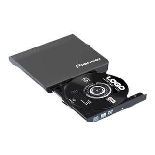 External optical drive plays and burns pioneer cds and dvds