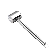 New 304 stainless steel meat hammer household steak beater kitchen special tool meat hammer artifact 1071