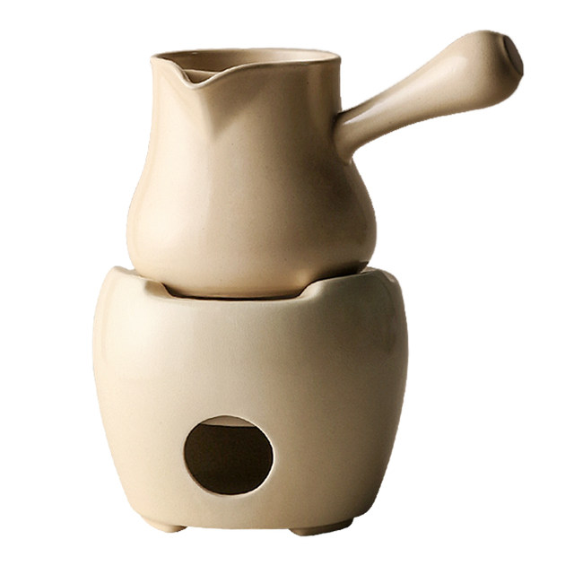 Handmade retro teapot with filter and side handle