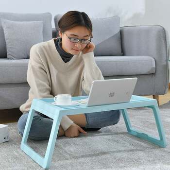 Small bed table, foldable computer desk, dormitory bed table, floating desk, plastic simple lazy balcony study window